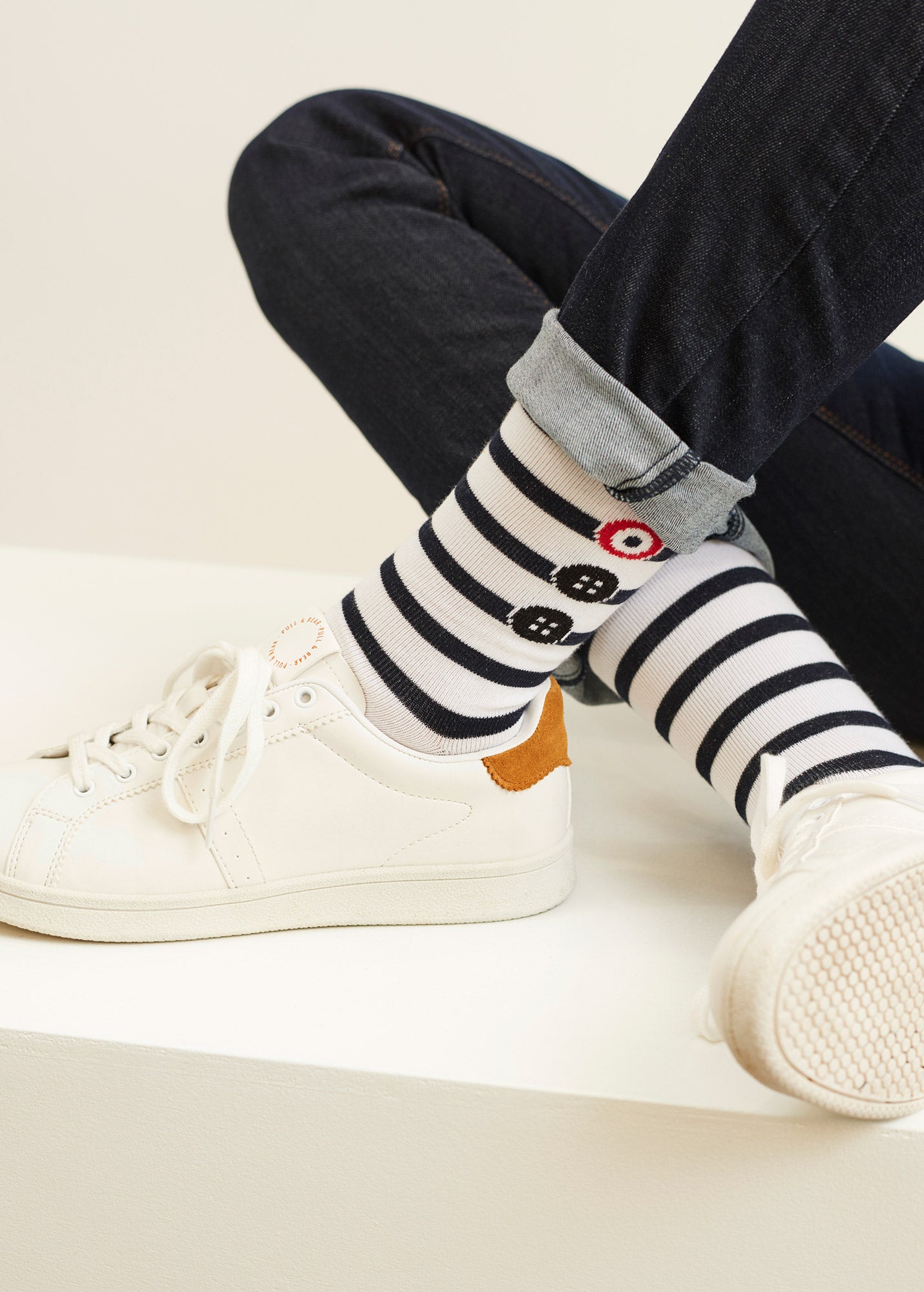 Chaussettes mixtes à motif jacquard