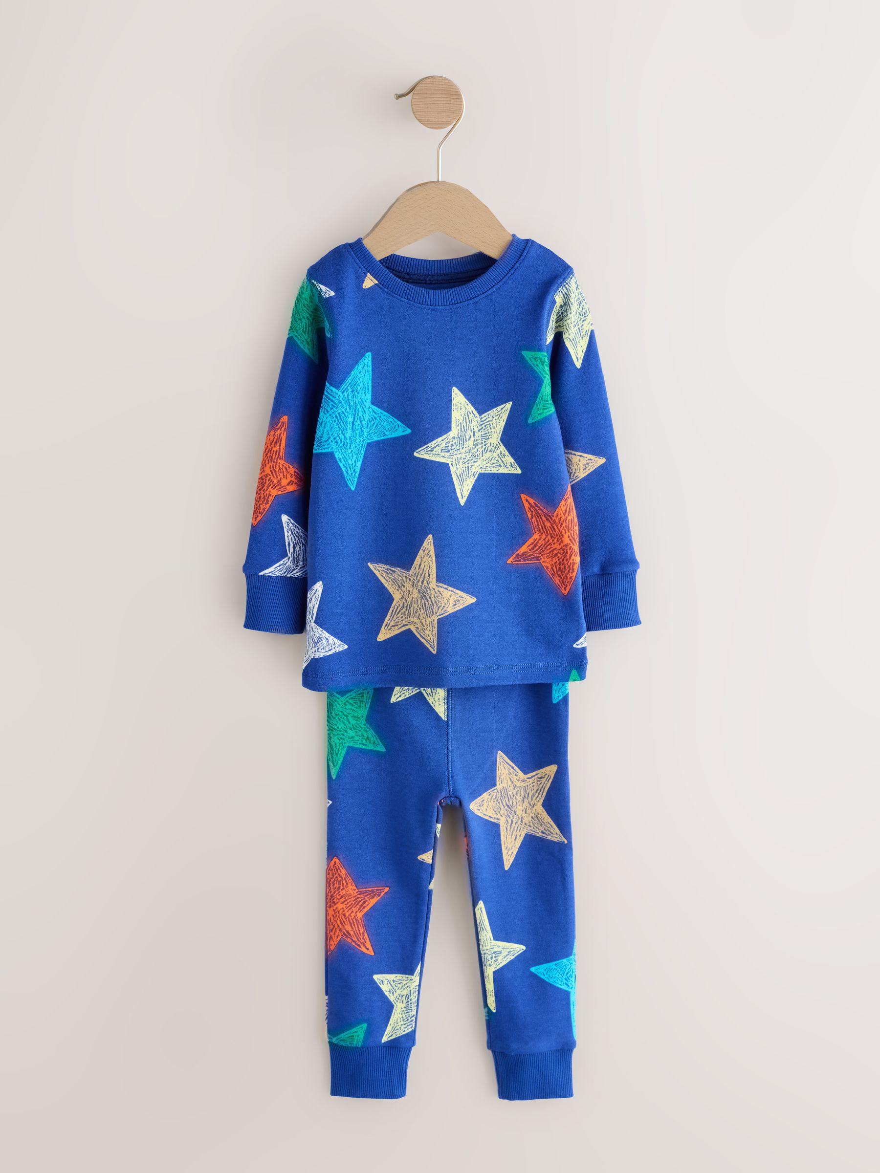 Meerkleurig sterren  - Verpakking van 3 knusse pyjama's (9 mnd-10 jr)