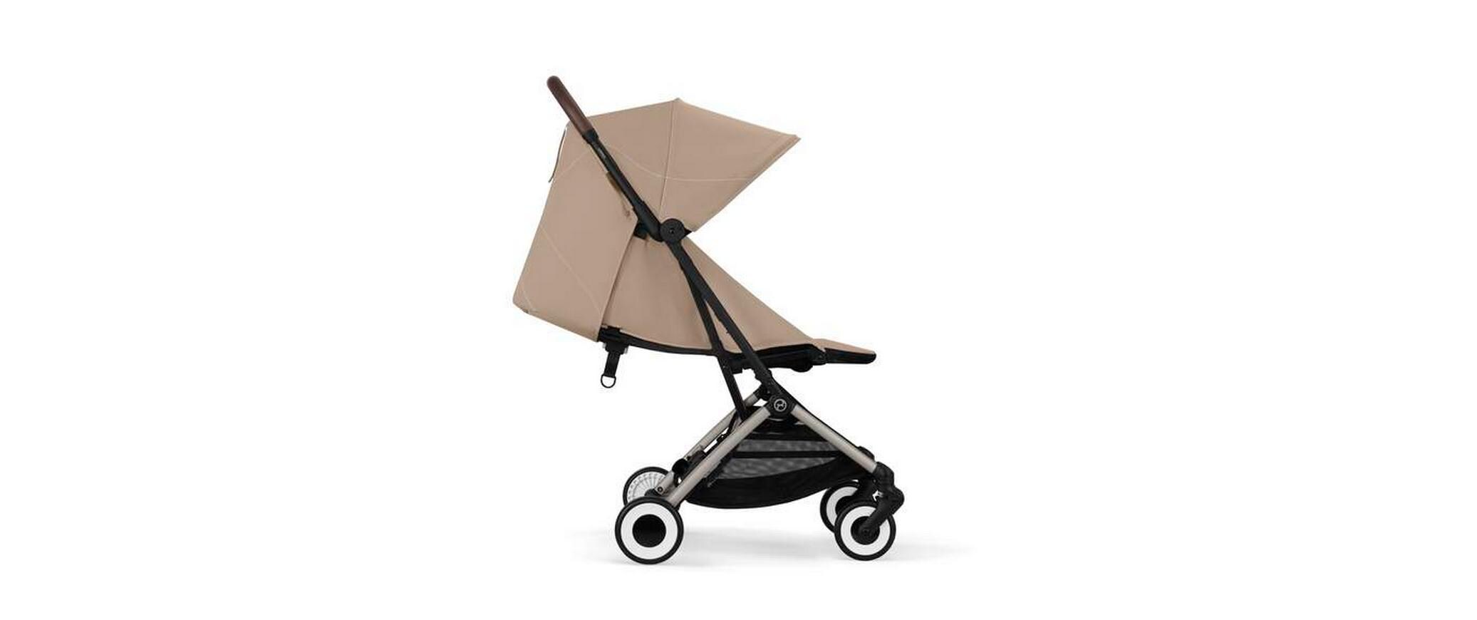 Buggy Orfeo Almond Beige<br>Kompakter Reisebuggy mit Handgepäckmasse