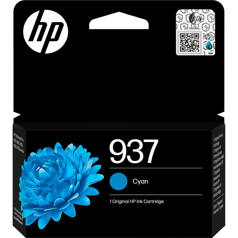 Cartouche HP 937 couleurs séparées pour imprimante jet d'encre
