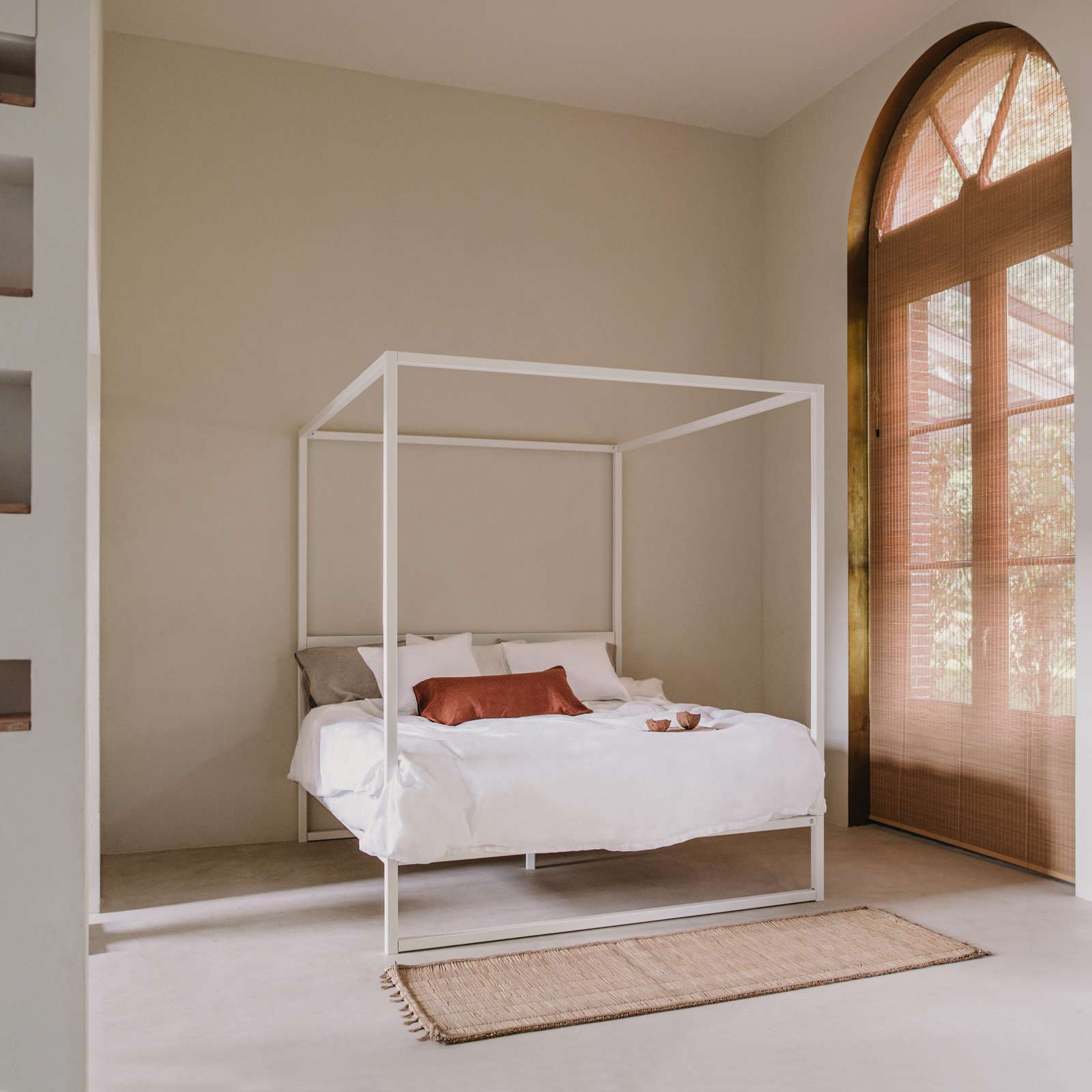 Hoofdbord voor bedframe °01 140 cm | Wit