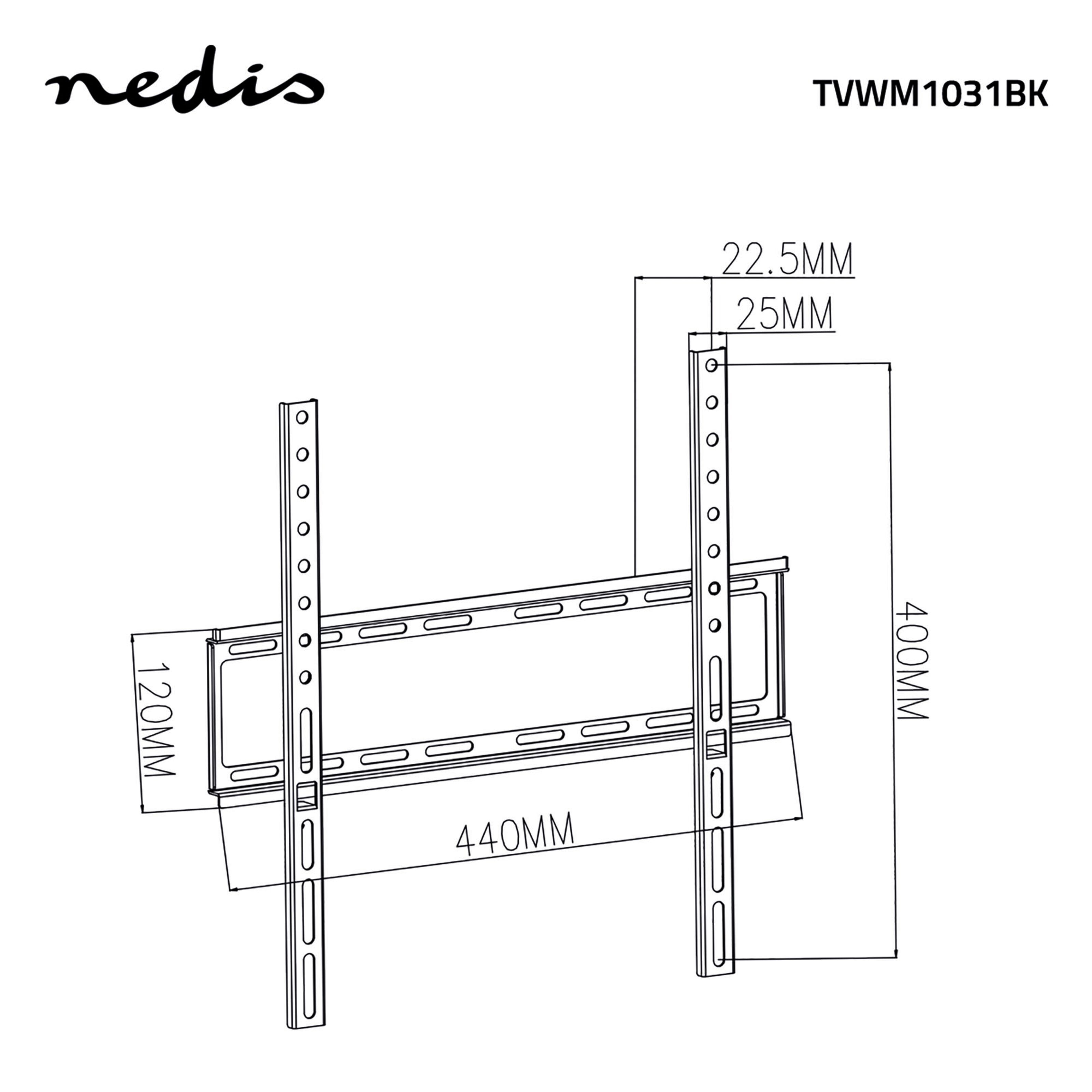 Nedis Fast veggfeste for TV 23–55