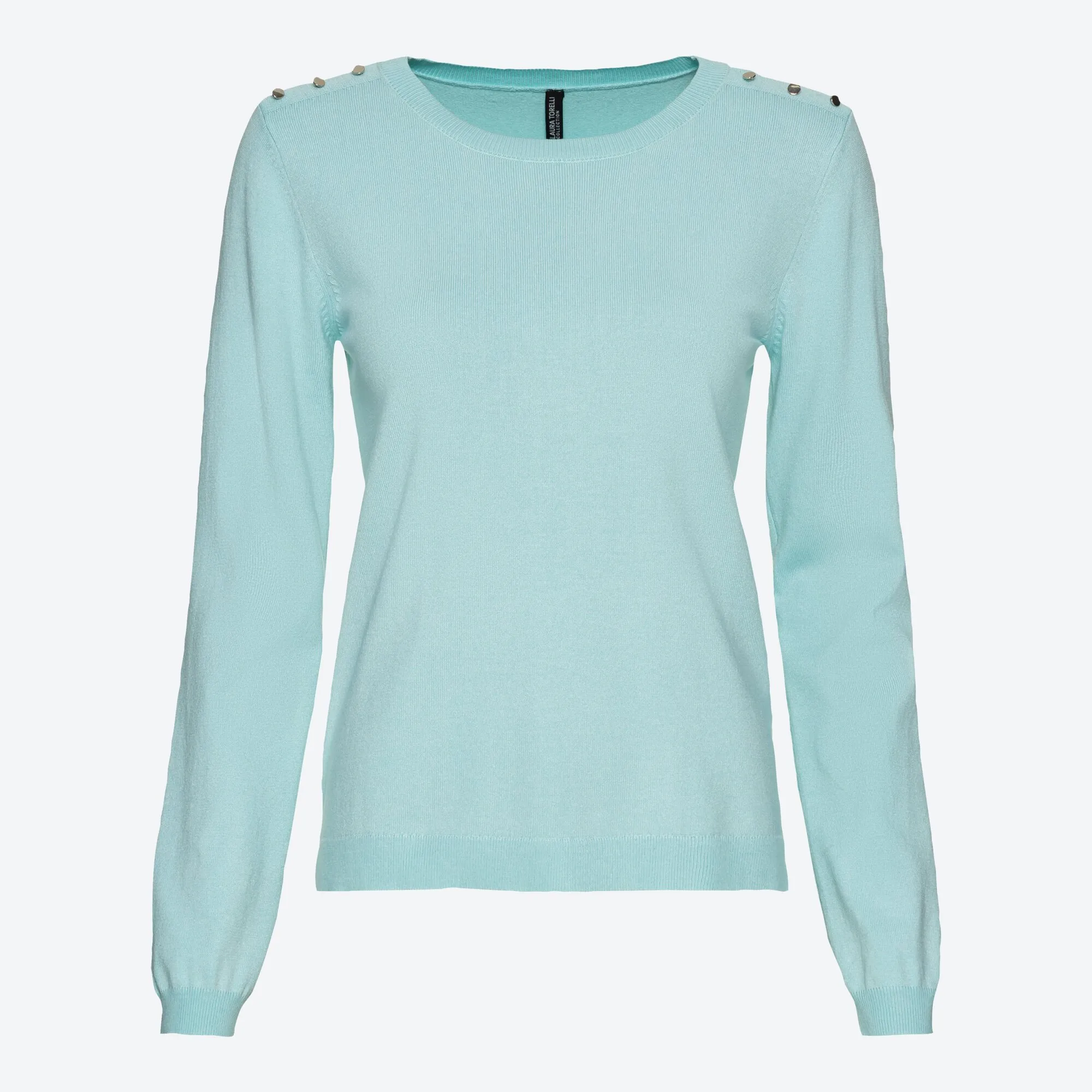 Damen-Pullover mit Zierknöpfen