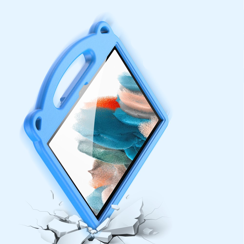 Samsung Galaxy Tab A8 10.5 (2021) Stossfeste Kinder Schaumstoff Hülle mit Griff   Kickstand - Blau