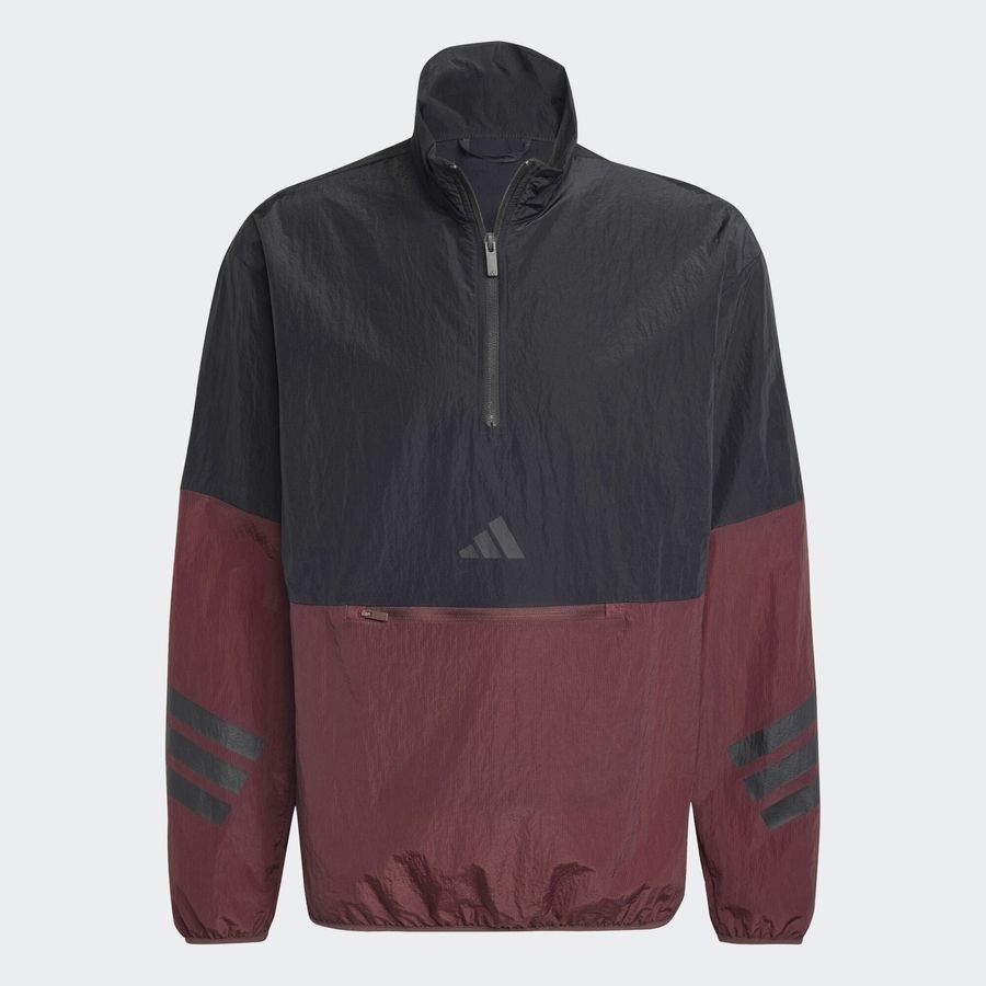 Adidas Sweat-shirt toile demi-zip 3 bandes Future Icons