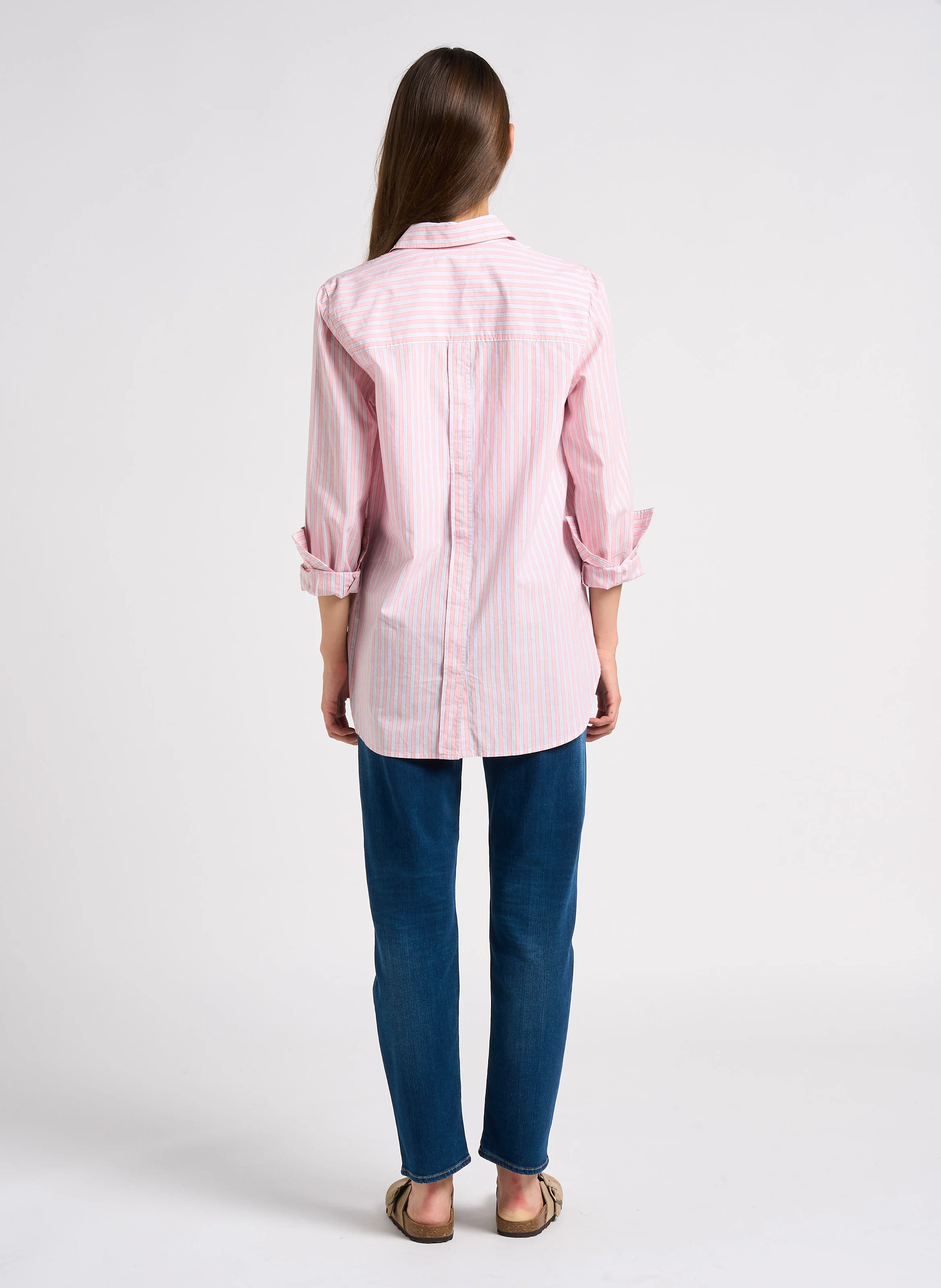JAMA - Chemise col classique en coton | Rose
