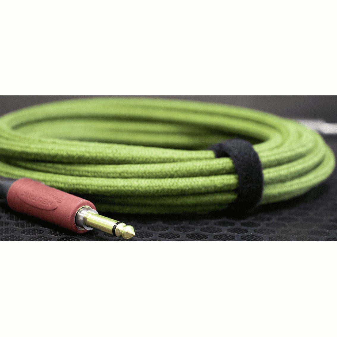 Cordial Ecohemp 3PP Silent instrumentkabel groen mono jack Neutrik recht Silent 3 m