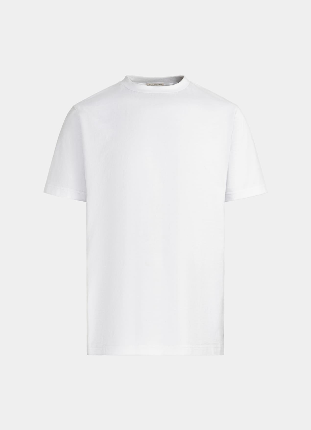 T-shirt col rond blanc