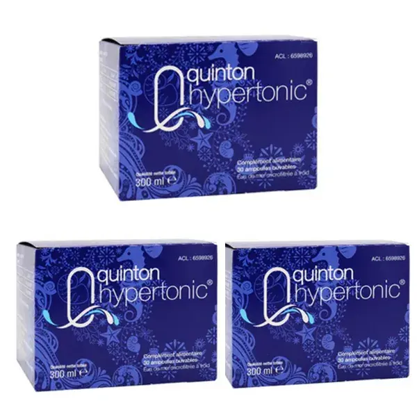 Quinton Hipertônico, pacote com 3 caixas