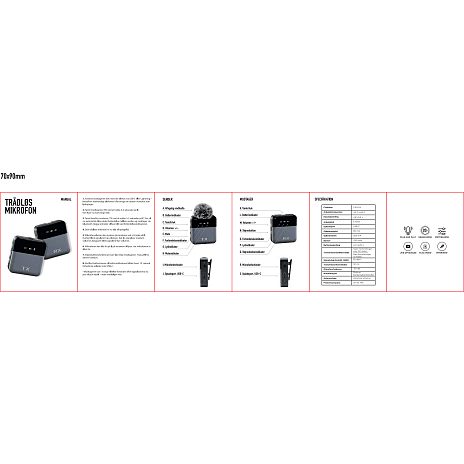 Nohro Mini Mic trådløs mikrofon