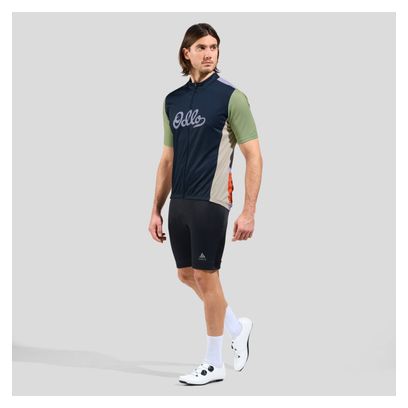 Maillot Manches Courtes Odlo Heritage Essentials Bleu marine/Gris clair/Multi