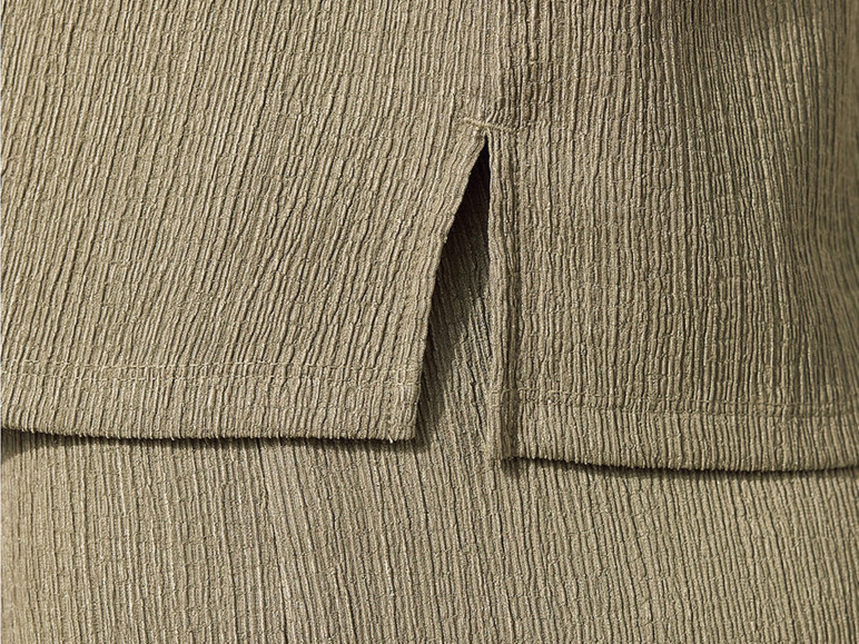 Shirt met modieuze crinkle-structuur
