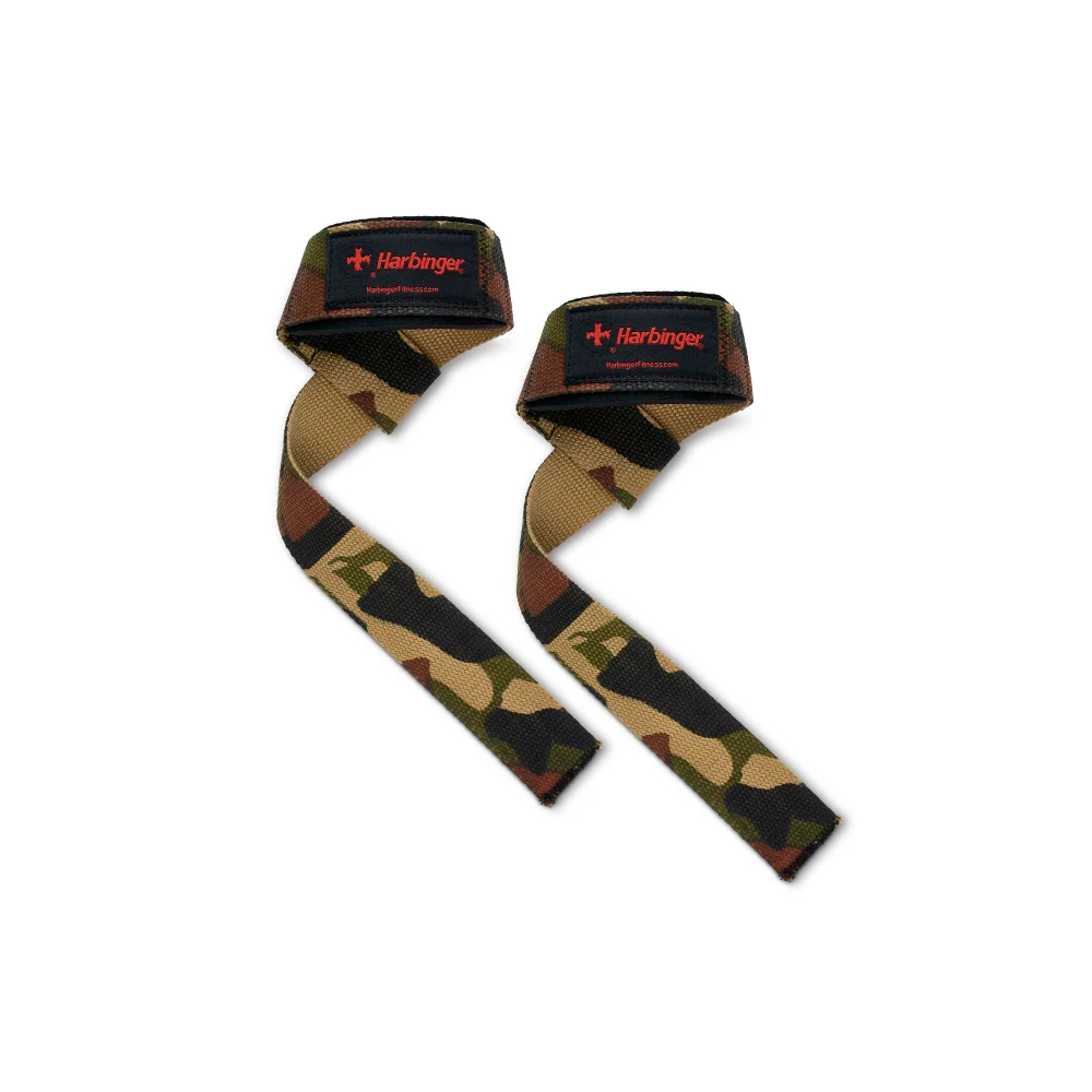 HARBINGER Harb Padded Cotton Lifting Straps Camo