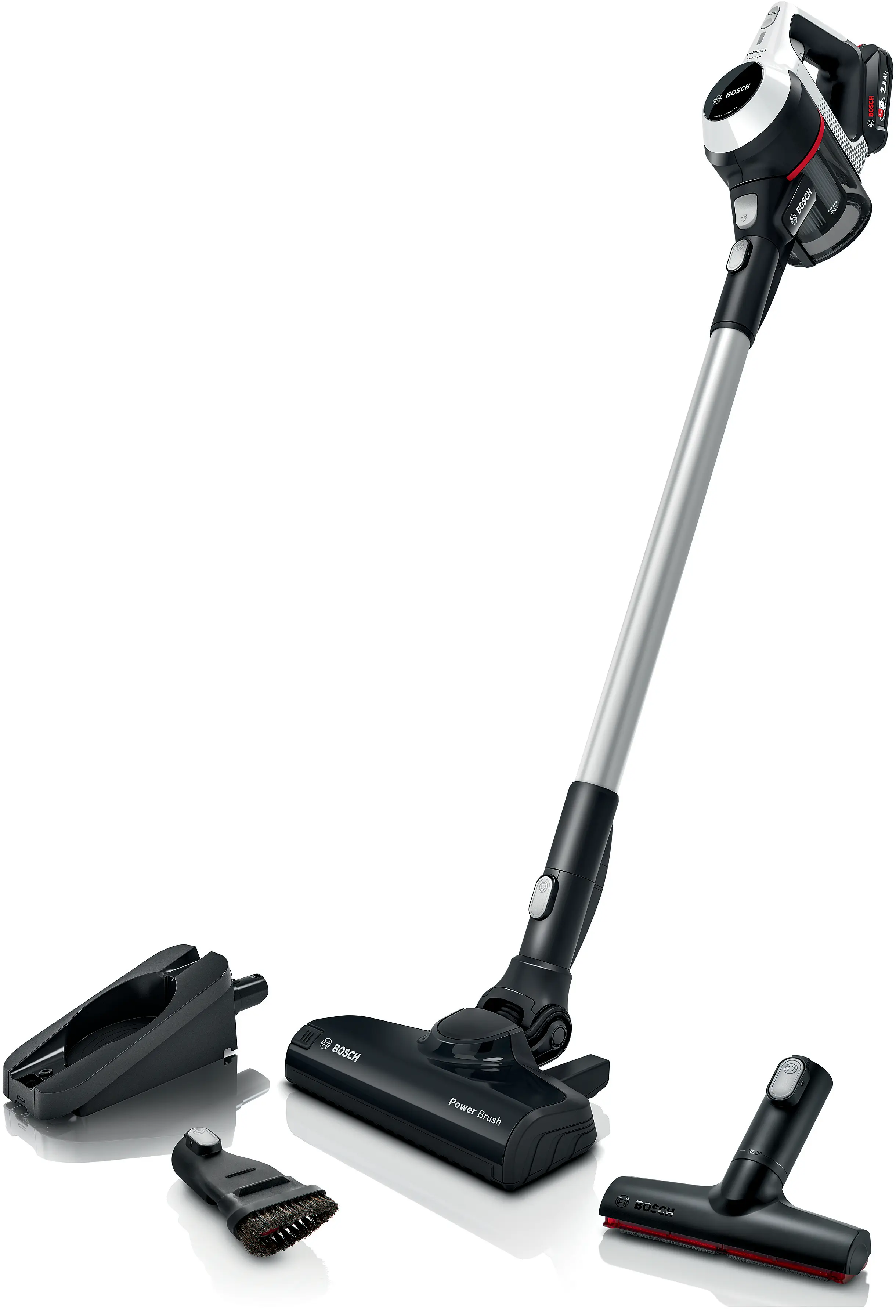Draadloze steelstofzuiger Unlimited 6 Wit BCS611AM