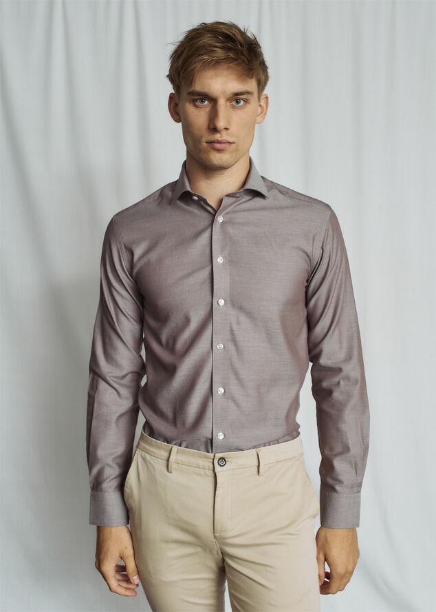 Bruun & Stengade BS Goran Slim Fit Shirt Brown