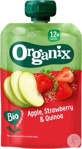 Organix Bio Aliments Pour Bébé Gourde +12 Mois Pomme Fraise Et Quinoa 100g