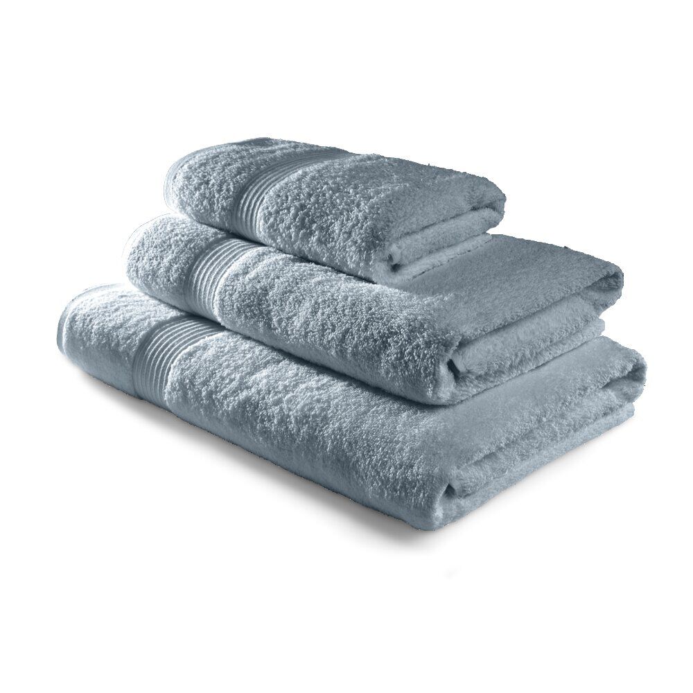 Serviette de toilette 50x90cm coton gris denim