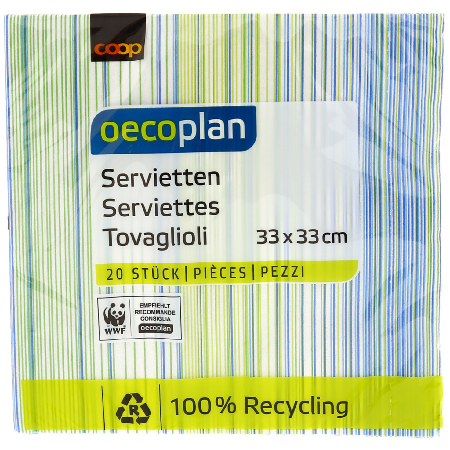 Oecoplan Servietten ColourLine 33cm 20 Stück