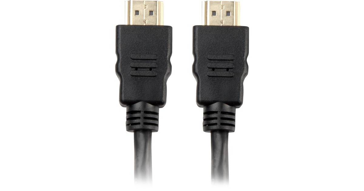 SharkoonHigh Speed HDMI kabel met Ethernet  (Zwart, 3 meter, 4K, Verguld)