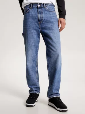 Calça jeans folgada reciclada