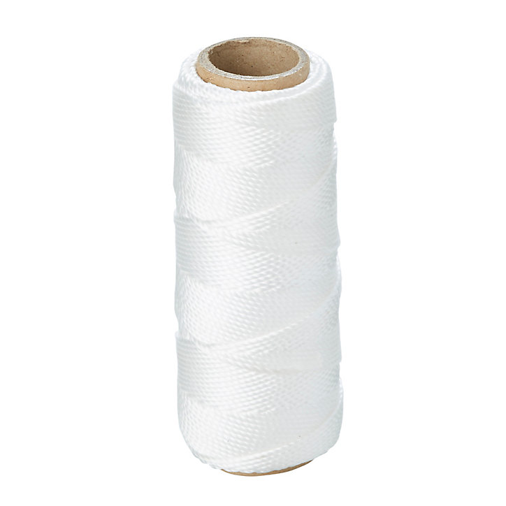 Corde tressée en nylon blanc Diall ø1.5 mm, 50 m