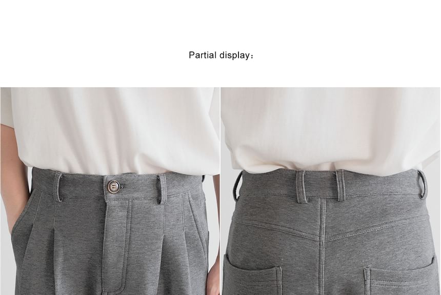 DAZO Studios - Hoge taille effen rechte broek