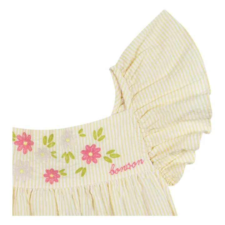 Bonton Robe à Volants Celia | Jaune pâle