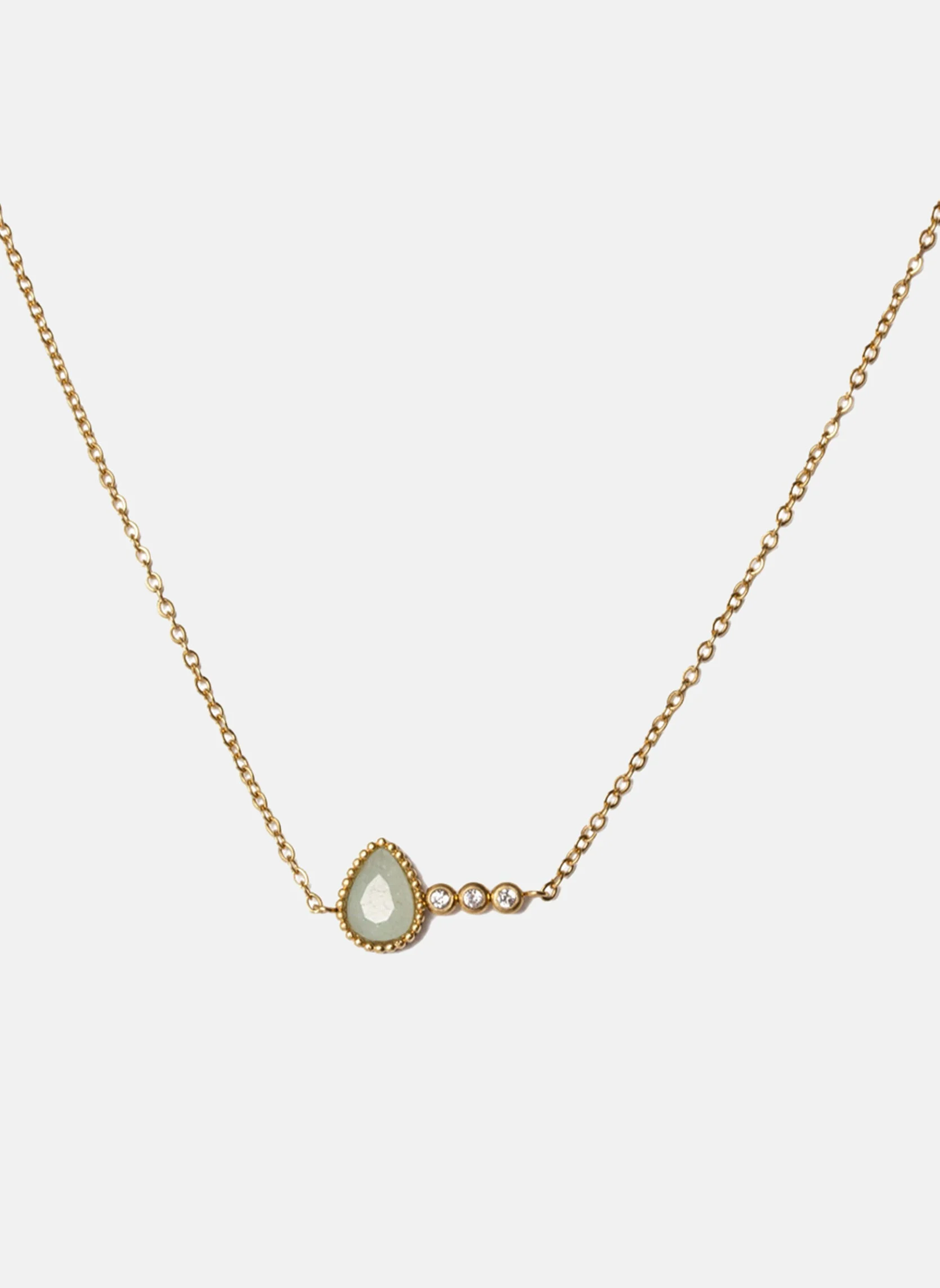 TYCHE - Collier chaîne tyche | Vert