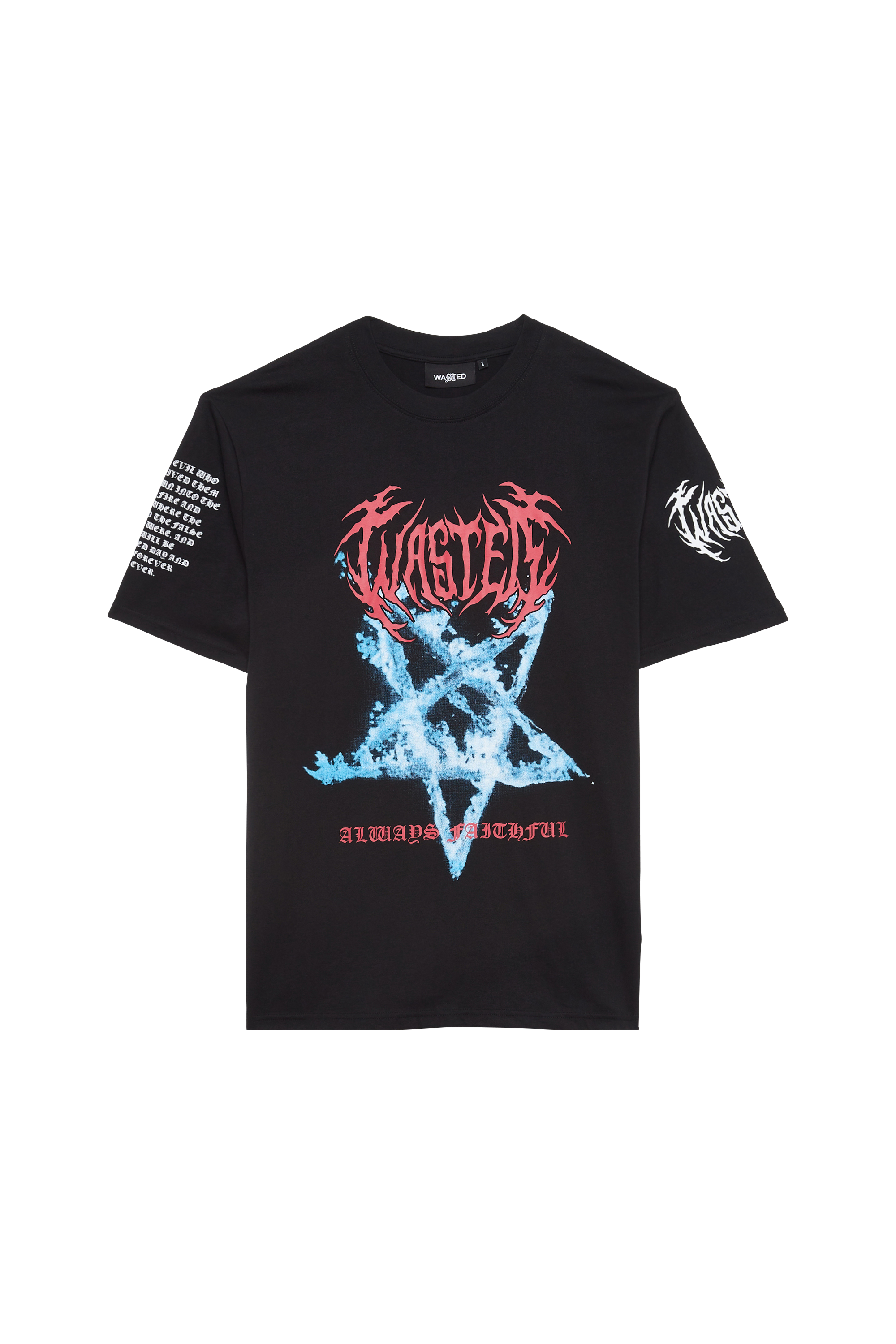 WASTED T-shirt  HELL NATION Noir