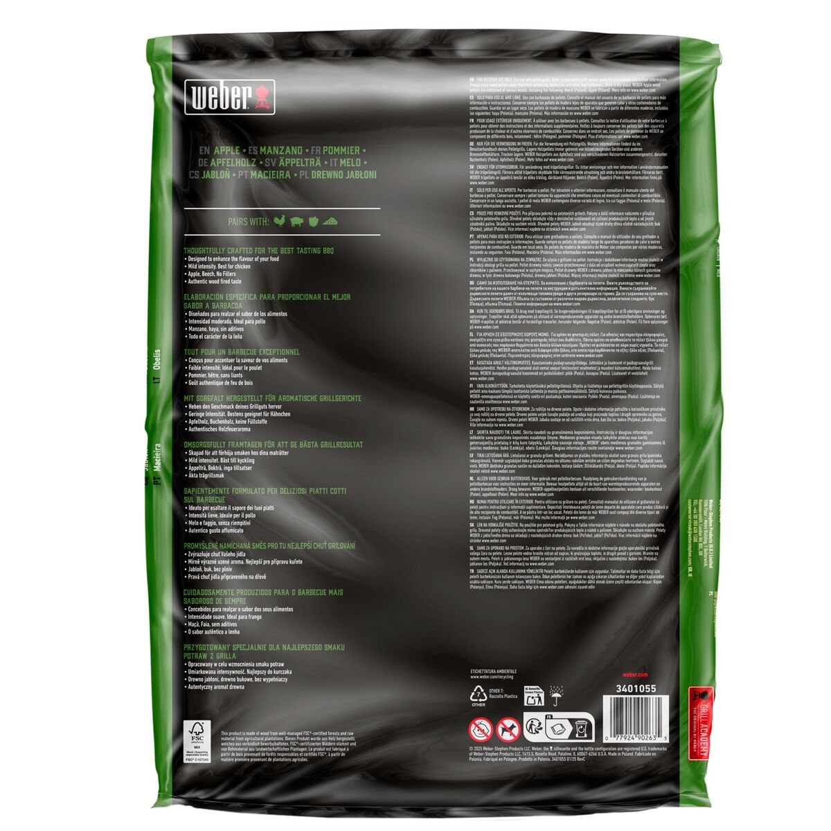 Weber Trepellets Eple 8 kg