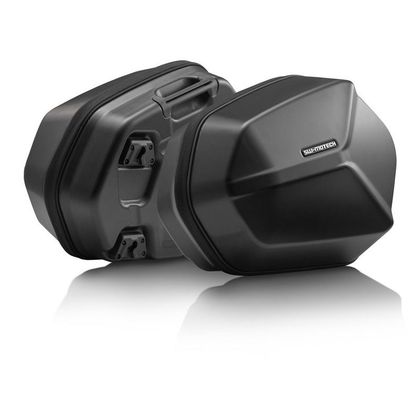 Valise SW-MOTECH AERO ABS AVEC SUPPORT (2 x 25 Litres) - Noir