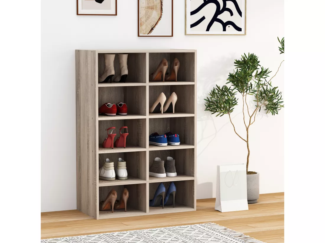 Étagère Armoire à chaussures Étagère à chaussures Hinsol M
