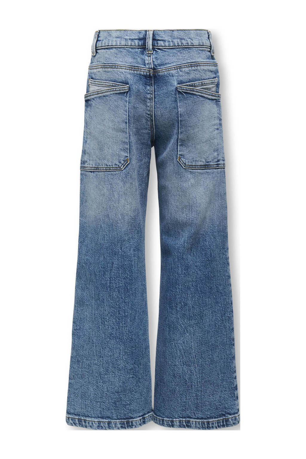 ONLY regular wide leg jeans medium blue denim