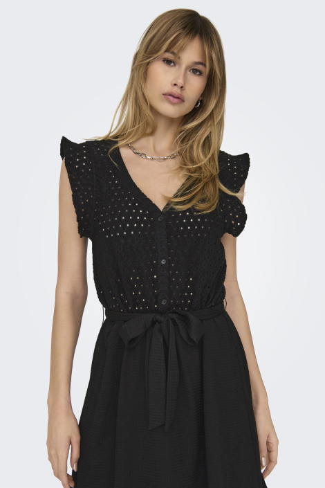 Only zwarte dames jurk