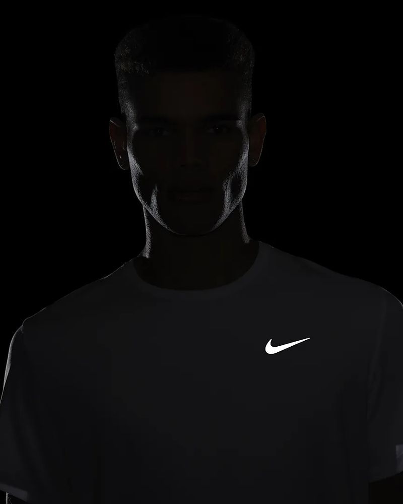 T-shirt de running Nike Miler Blanc pour homme