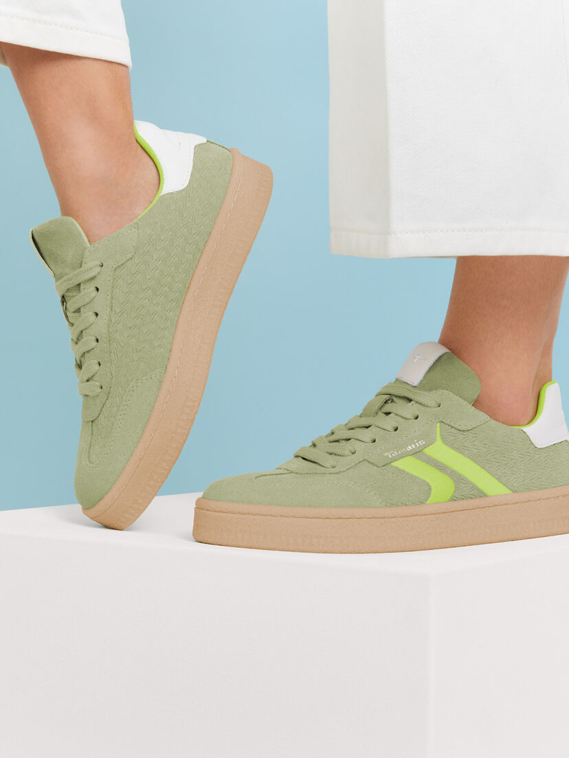 Leren Sneaker - groen