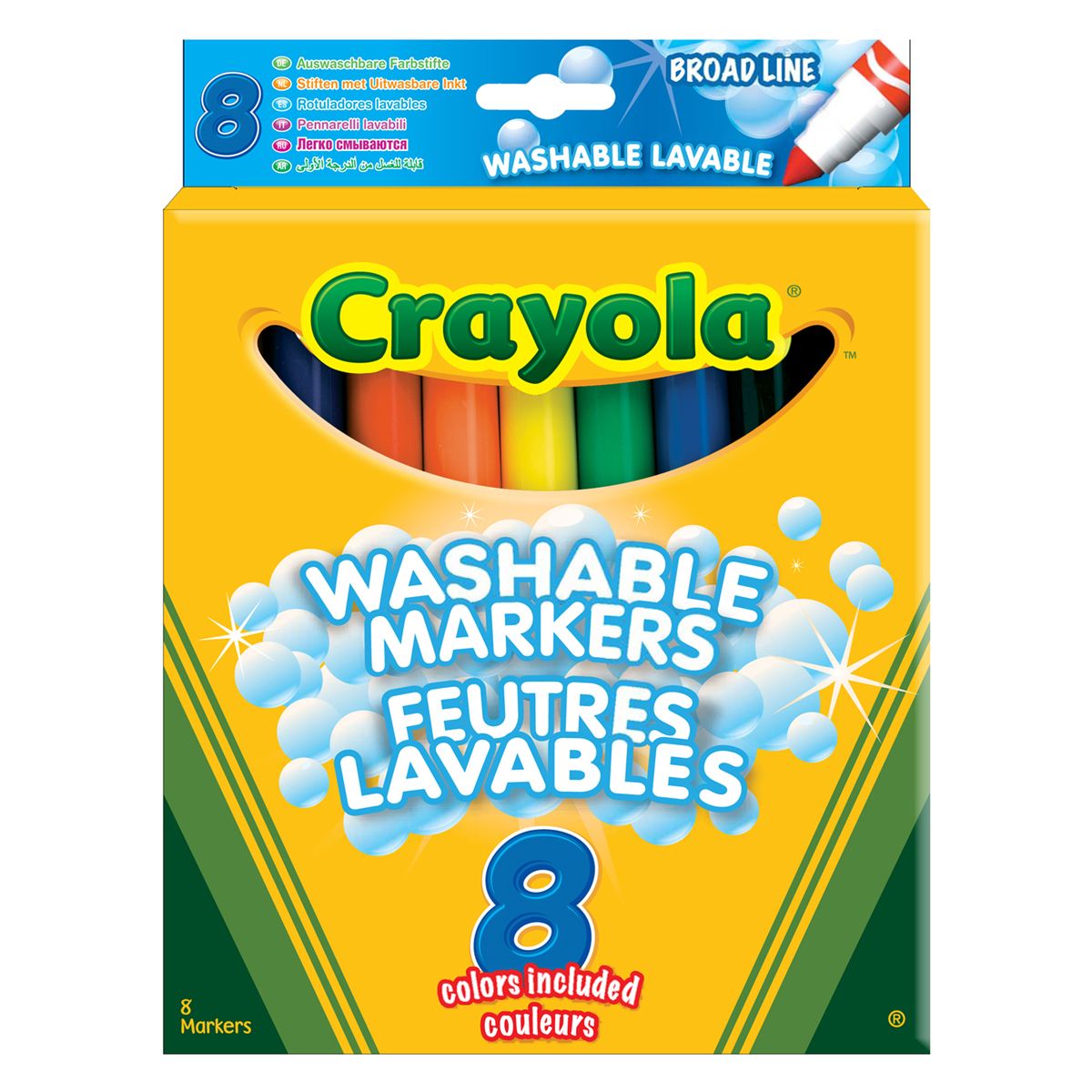 8 feutres à colorier ultra lavables