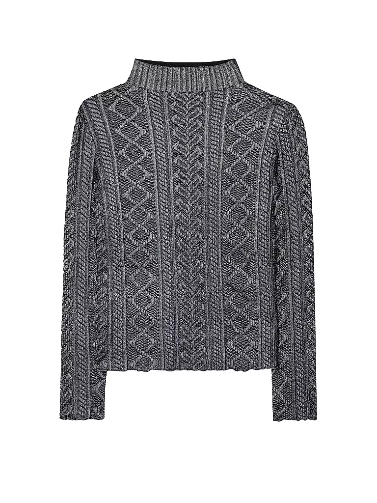 LUISA CERANO Rollkragenpullover grau