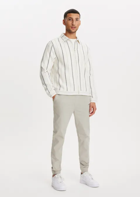 Jacket met strepen off-white (WIT.O)