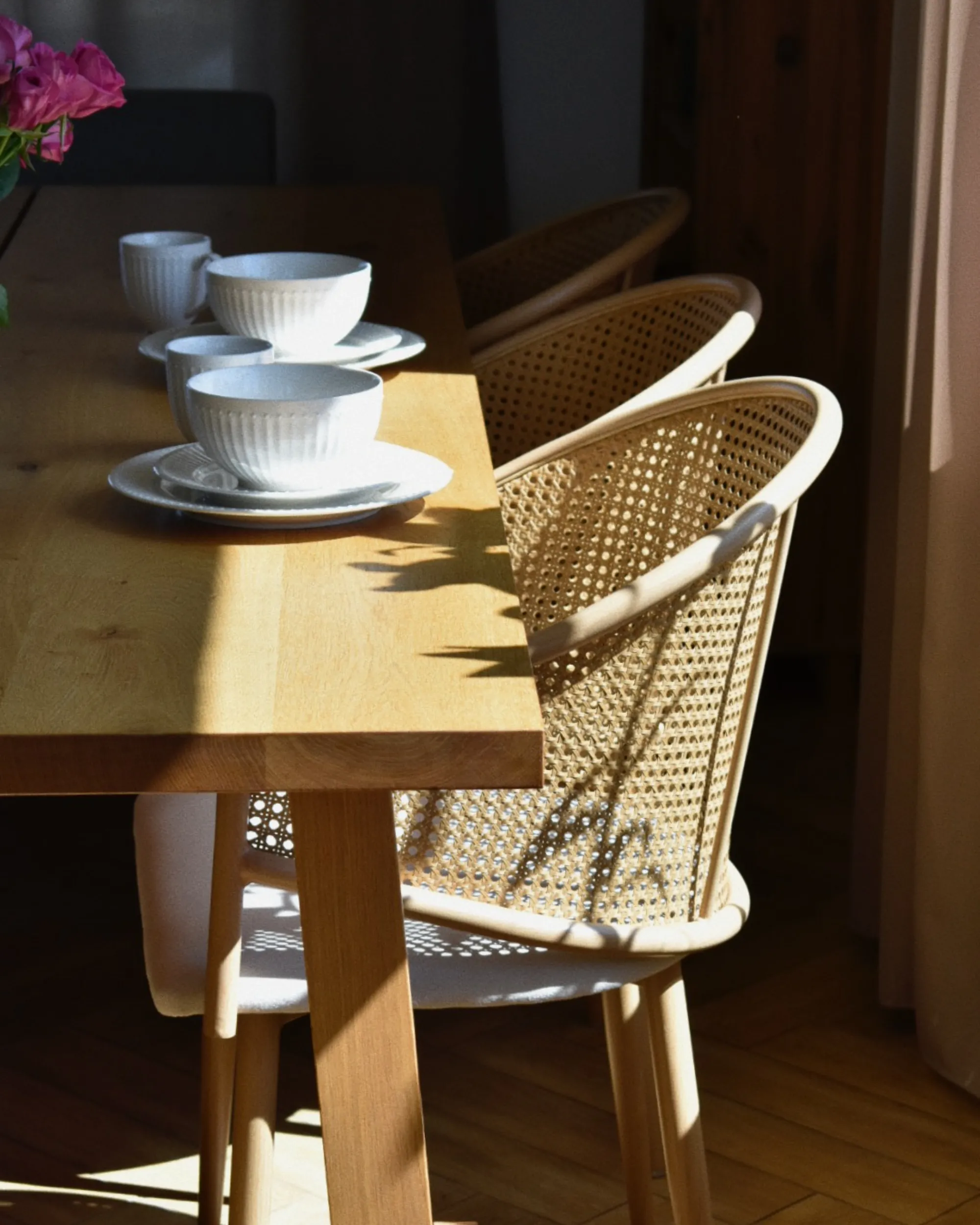 Set van 2 eetkamerstoelen WEIMAR Metaal Lichtbruin