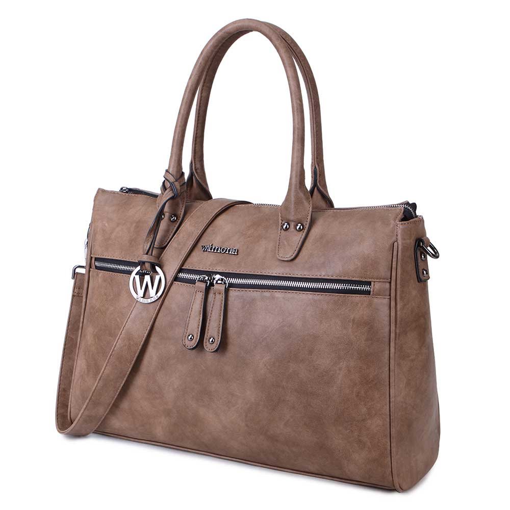 Wimona Fabiana-Two Dames Laptoptas taupe