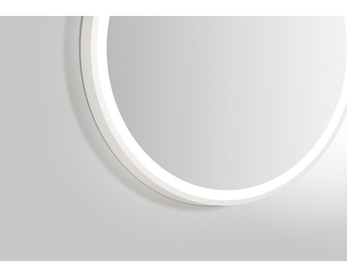 LED badkamerspiegel DSK wit rond mat Ø60cm IP 24