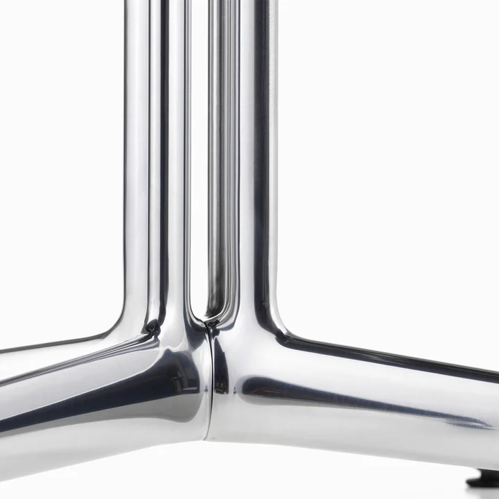 Vitra - Eames Plastic Side Chair DSL RE, poliert / meerblau (Filzgleiter basic dark)