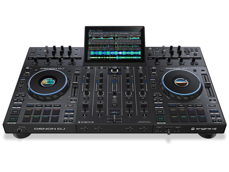 Denon DJ DJ-Controller Prime 4 4-Deck Standalone-DJ-Controller mit Stems