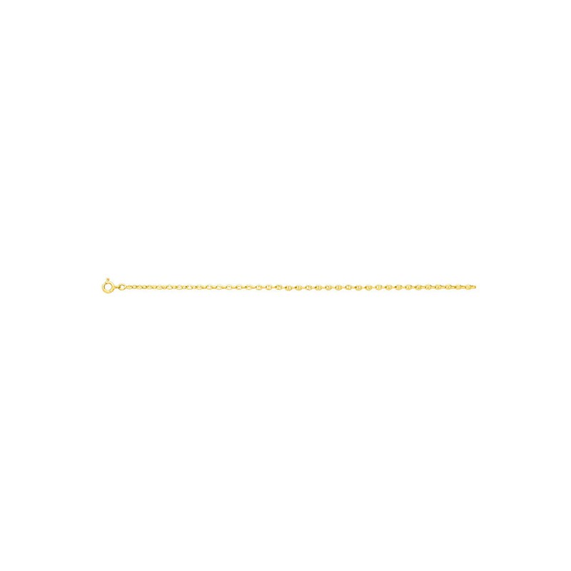Chaîne Mixte - Or 18 Carats - Longueur : 18 cm