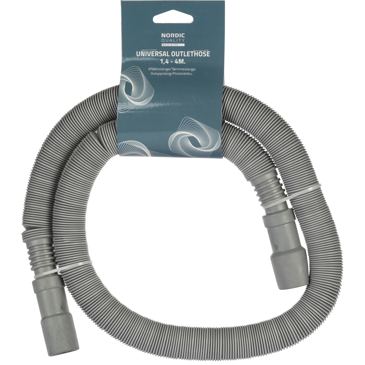 Nordic Quality avløpsslange (1,4-4 m) 252003