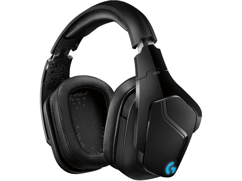 Logitech Headset G935 7.1 Surround Wireless Schwarz Kabelloses Gaming Headset mit 7.1 Surround Sound und RGB Beleuchtung
