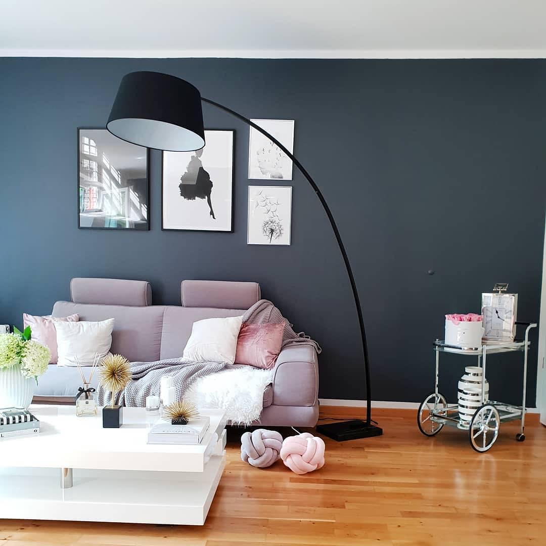 Staande lamp BENUE Metaal Zwart