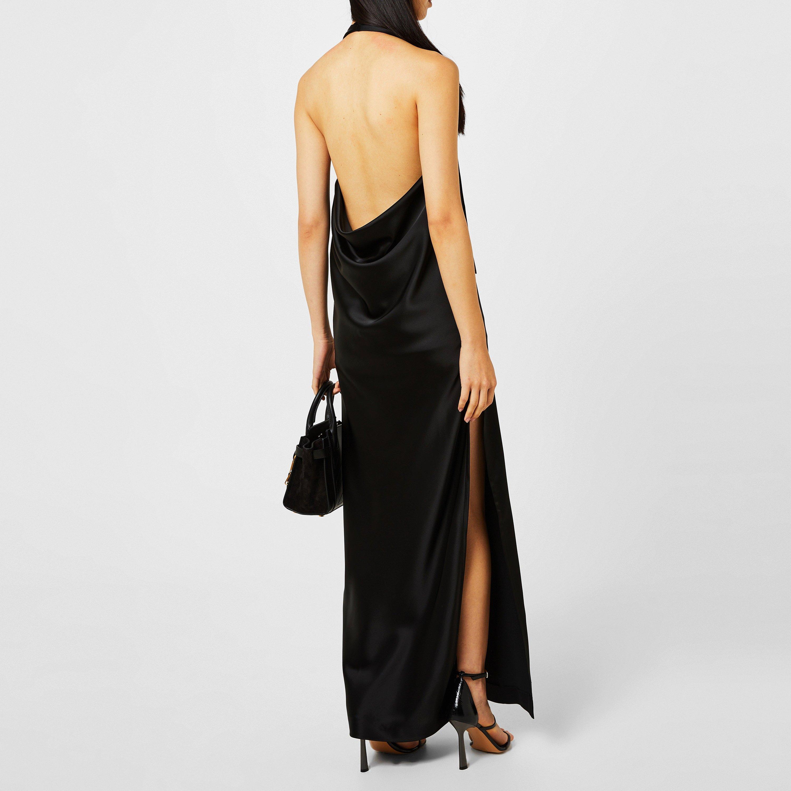 Off White Belted Long Dress