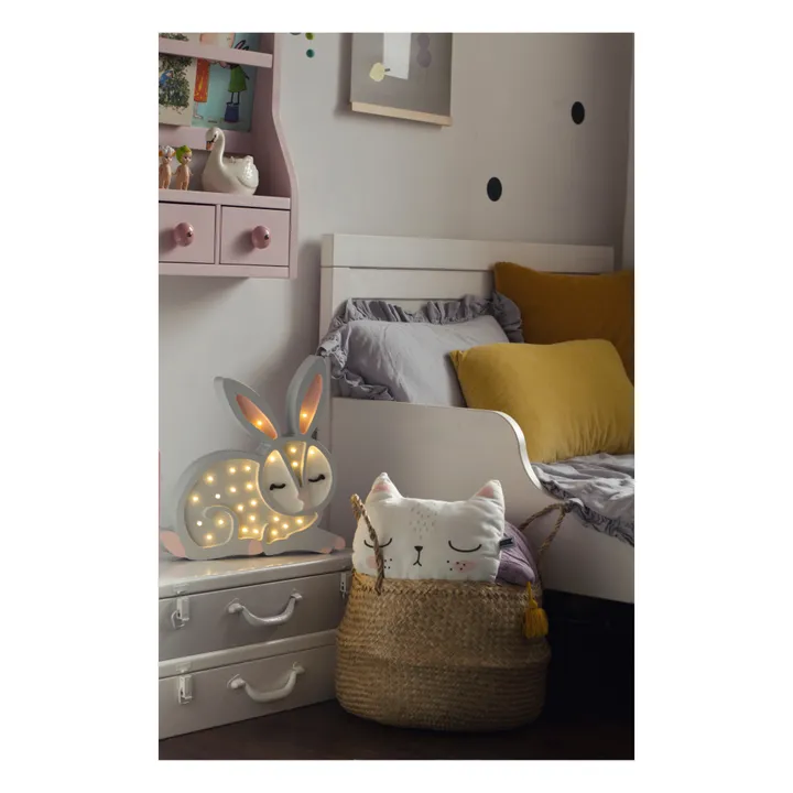 Little Lights Lampe à poser Lapin | Gris clair